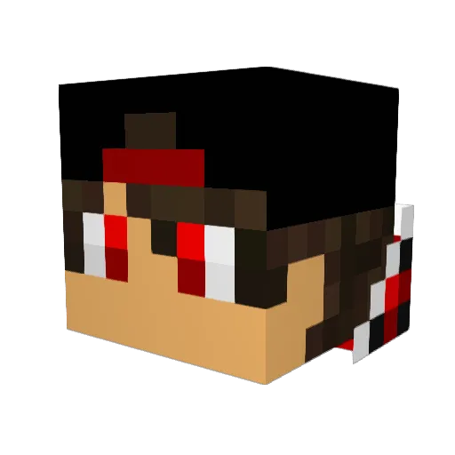 Smipos Minecraft avatar head, 3D render