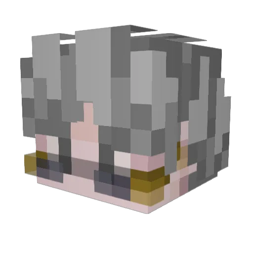 Smira71 Minecraft avatar head, 3D render