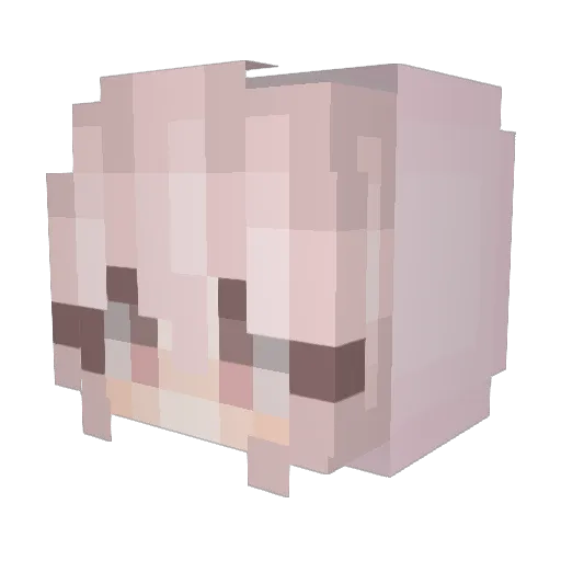 Smird Minecraft avatar head, 3D render
