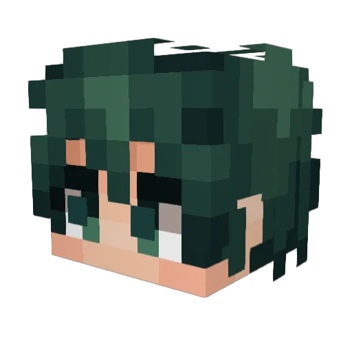 SmirkyGull Minecraft avatar head, 3D render