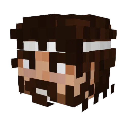 SmirkyKarma Minecraft avatar head, 3D render