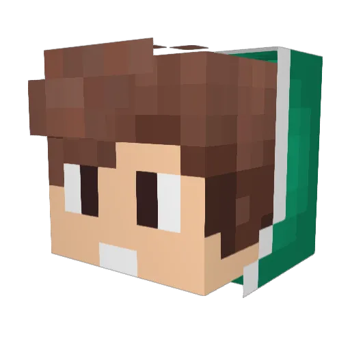 Smite56 Minecraft avatar head, 3D render