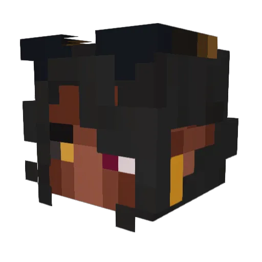 SmiteTwo Minecraft avatar head, 3D render
