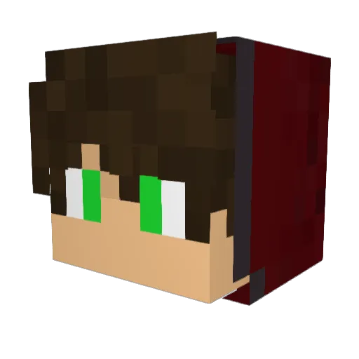 SmithPlays_BR Minecraft avatar head, 3D render