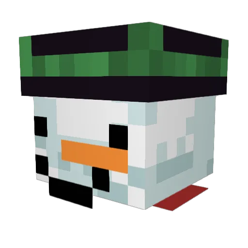 SmitheFamous Minecraft avatar head, 3D render