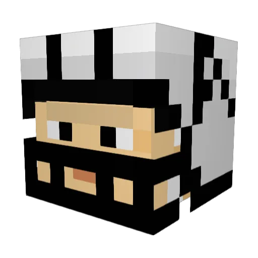 SmitheeAlan Minecraft avatar head, 3D render