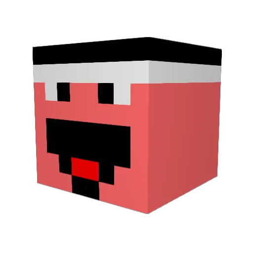 Smitherss Minecraft avatar head, 3D render