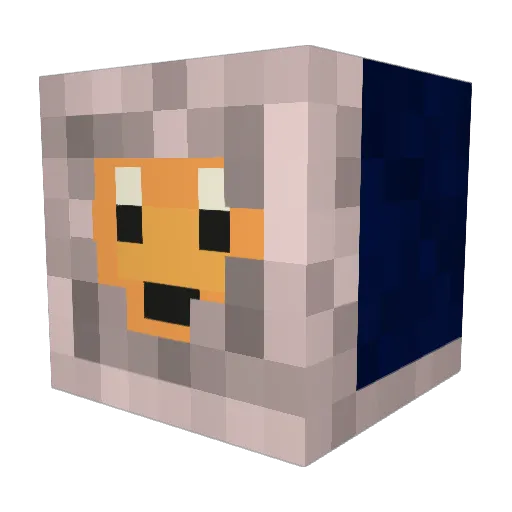 Smithington Minecraft avatar head, 3D render
