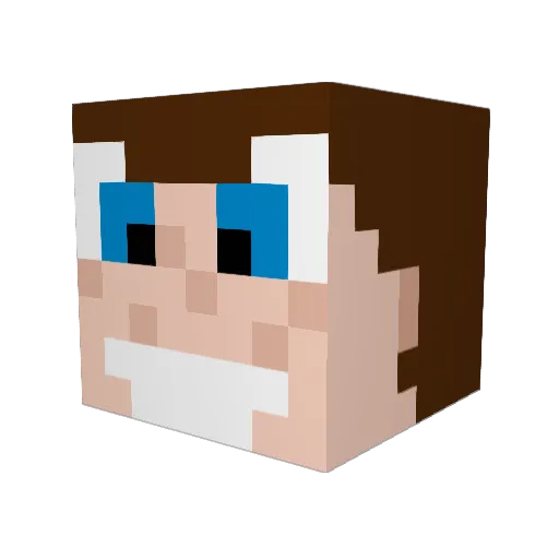 Smithizard Minecraft avatar head, 3D render