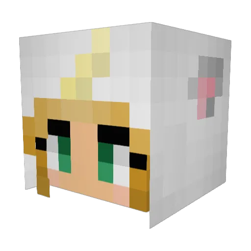 SmithyKitty Minecraft avatar head, 3D render
