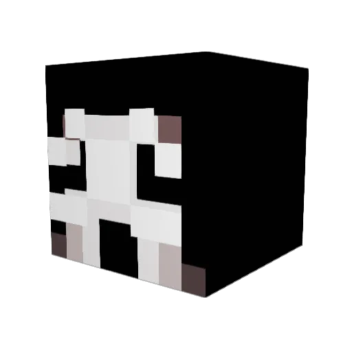 Smithyclaus Minecraft avatar head, 3D render