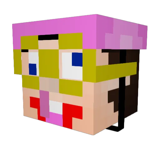 Smitty18 Minecraft avatar head, 3D render