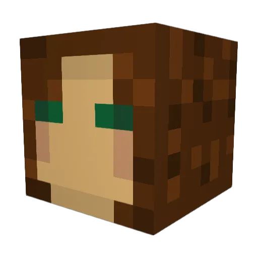 SmittyCat2 Minecraft avatar head, 3D render