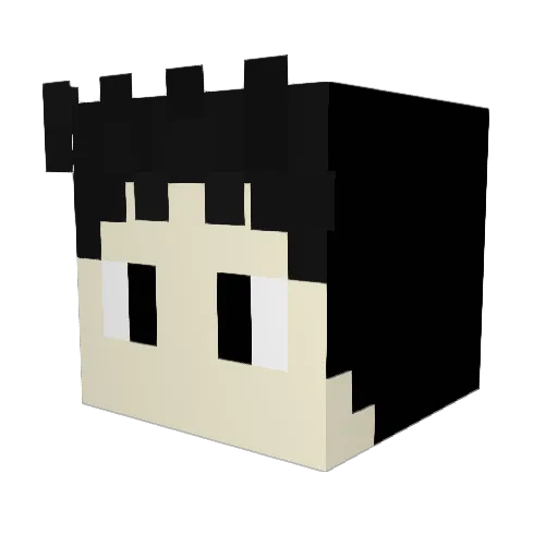 SmittyFever Minecraft avatar head, 3D render