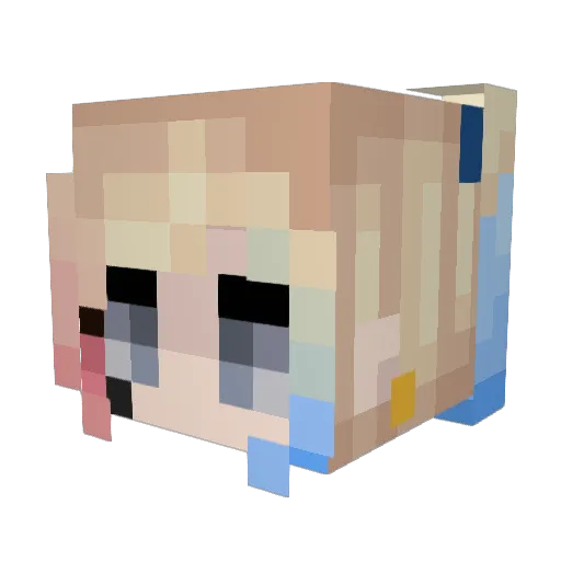 Smitty_Werbenjag Minecraft avatar head, 3D render