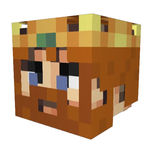 Smittyblack Minecraft avatar head, 3D render