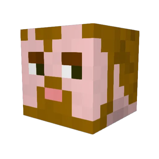 Smittyeh Minecraft avatar head, 3D render