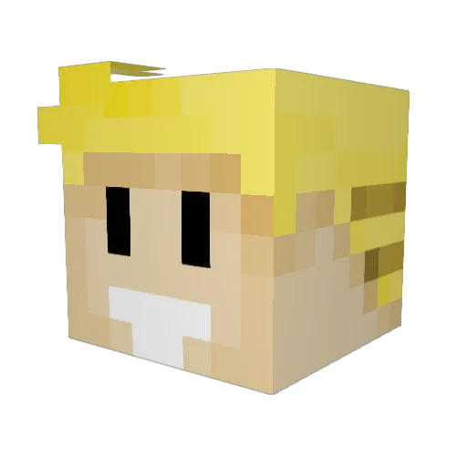 Smk85 Minecraft avatar head, 3D render
