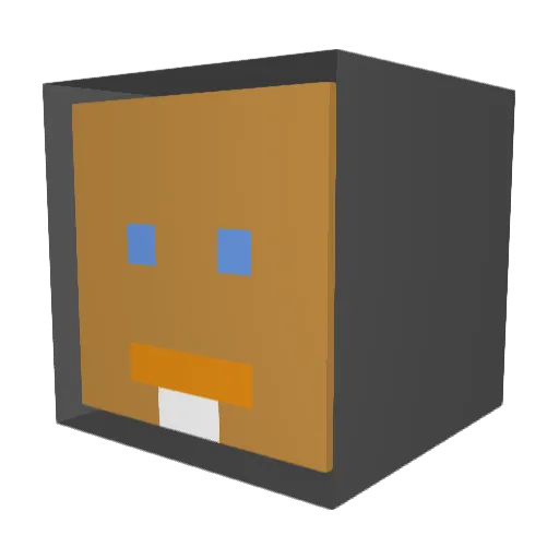 Smockkk Minecraft avatar head, 3D render