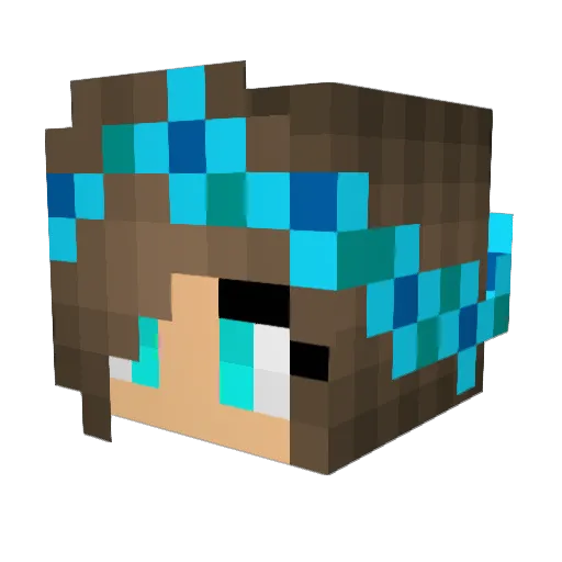Smoczyca321 Minecraft avatar head, 3D render