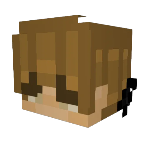 Smoggytuba Minecraft avatar head, 3D render