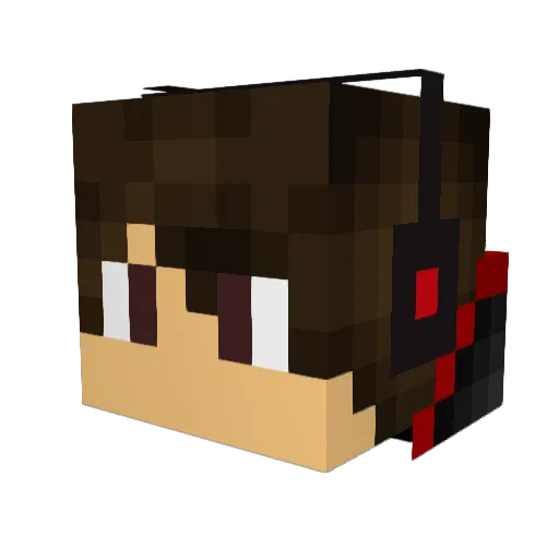 Smoglerone Minecraft avatar head, 3D render