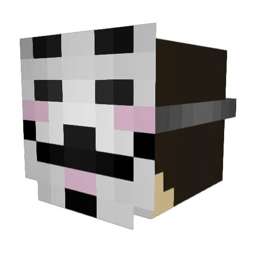 Smok3Buddy Minecraft avatar head, 3D render
