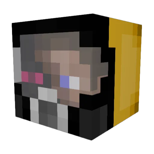 SmokArek Minecraft avatar head, 3D render
