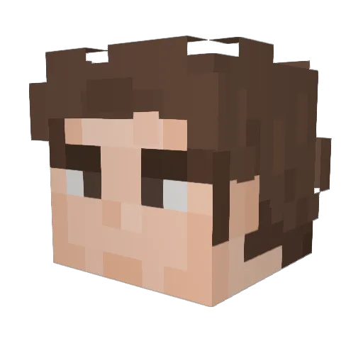 SmokRip Minecraft avatar head, 3D render