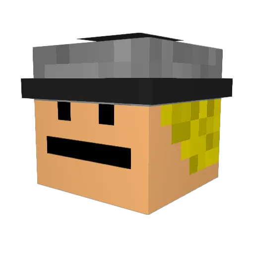 SmokWojtas1 Minecraft avatar head, 3D render