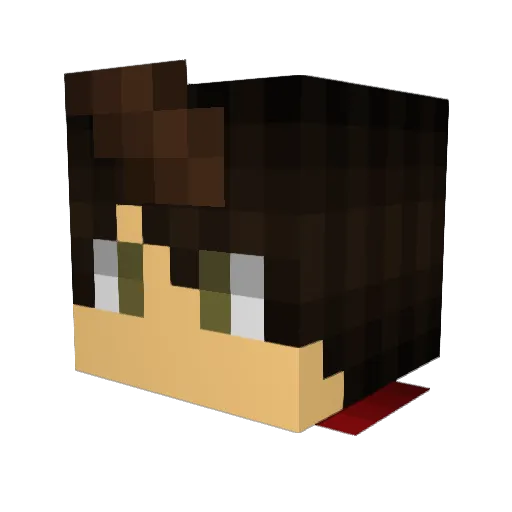 Smokbreeze Minecraft avatar head, 3D render