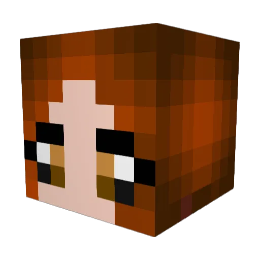 SmokeDiamonds Minecraft avatar head, 3D render