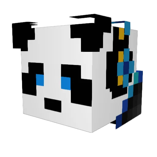SmokeNGuns Minecraft avatar head, 3D render