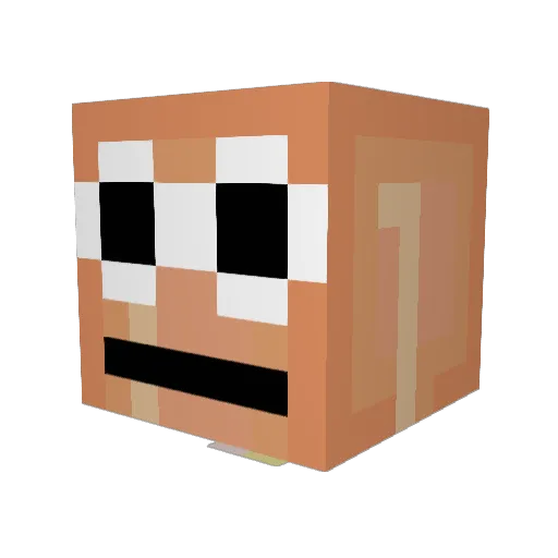 SmokeStax Minecraft avatar head, 3D render