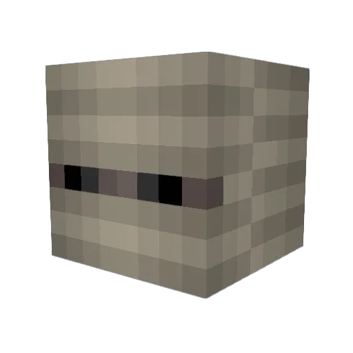 SmokeTheKnight Minecraft avatar head, 3D render