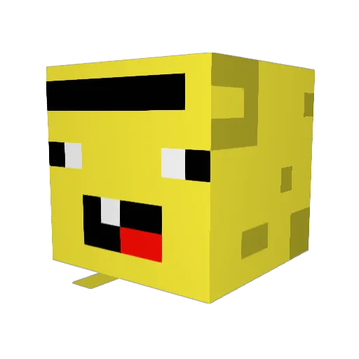 SmokeToken Minecraft avatar head, 3D render