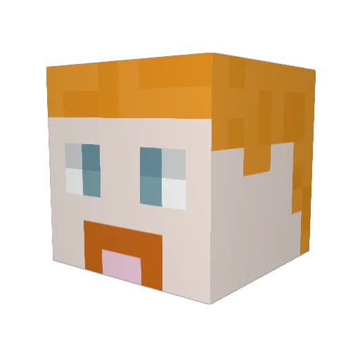 Smoke_Rat Minecraft avatar head, 3D render