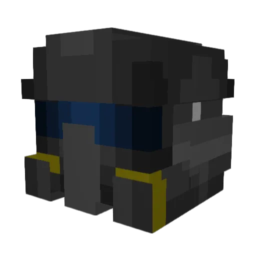 Smoke__stack Minecraft avatar head, 3D render