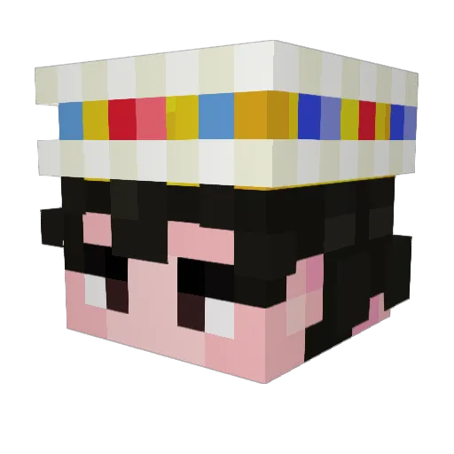 SmokedSkate Minecraft avatar head, 3D render