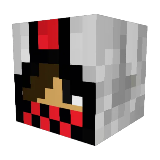 Smokedya Minecraft avatar head, 3D render