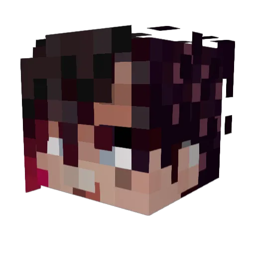 SmokeeMaiiin Minecraft avatar head, 3D render