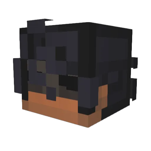 Smokeeyxnz Minecraft avatar head, 3D render