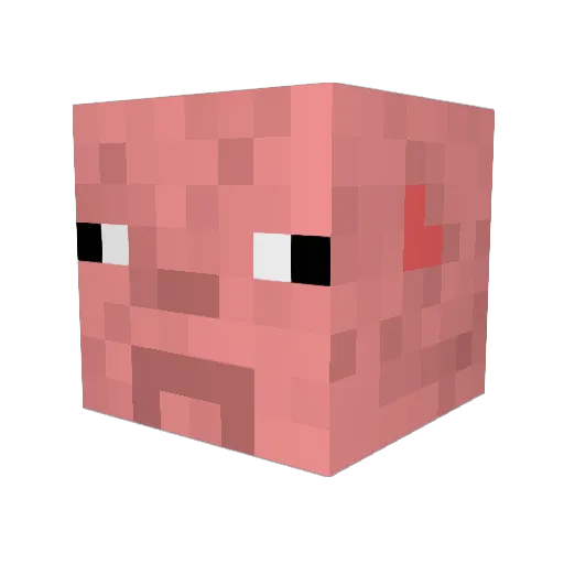 Smokehh Minecraft avatar head, 3D render