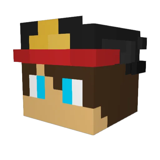 SmokemyTrees Minecraft avatar head, 3D render