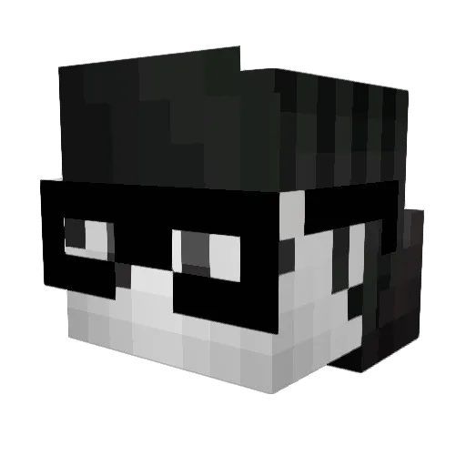 SmokenPrincess Minecraft avatar head, 3D render
