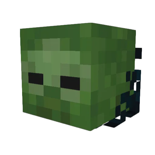 Smokendary Minecraft avatar head, 3D render
