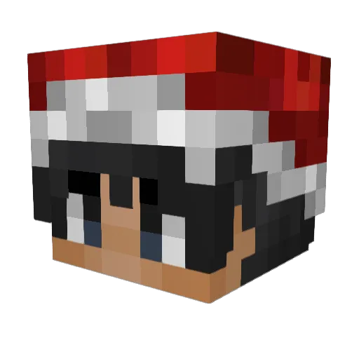 Smoker9887 Minecraft avatar head, 3D render