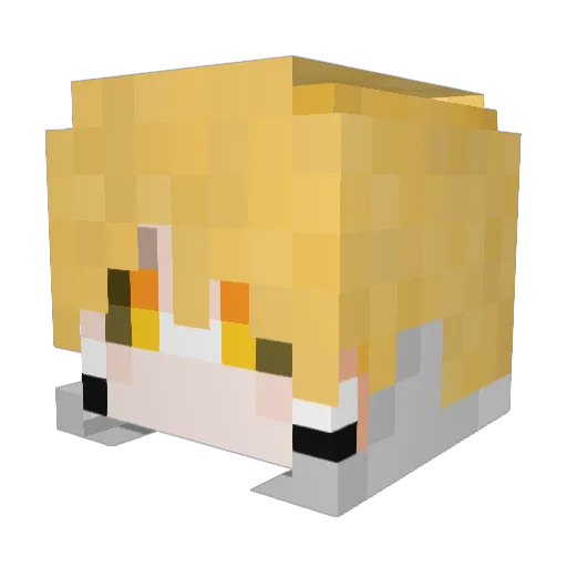 Smoker_ Minecraft avatar head, 3D render