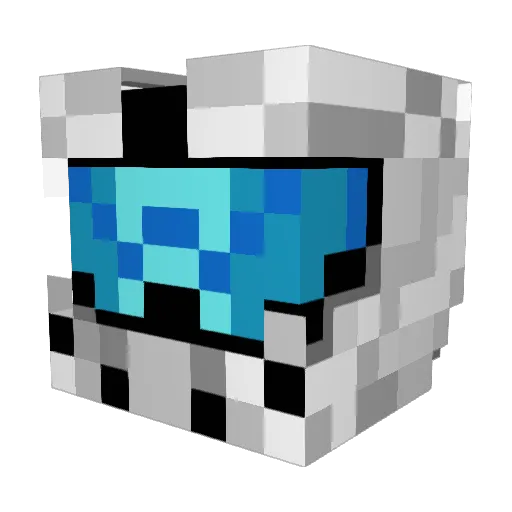 Smokeshots Minecraft avatar head, 3D render