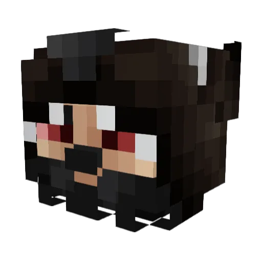 SmokeyBerserker Minecraft avatar head, 3D render